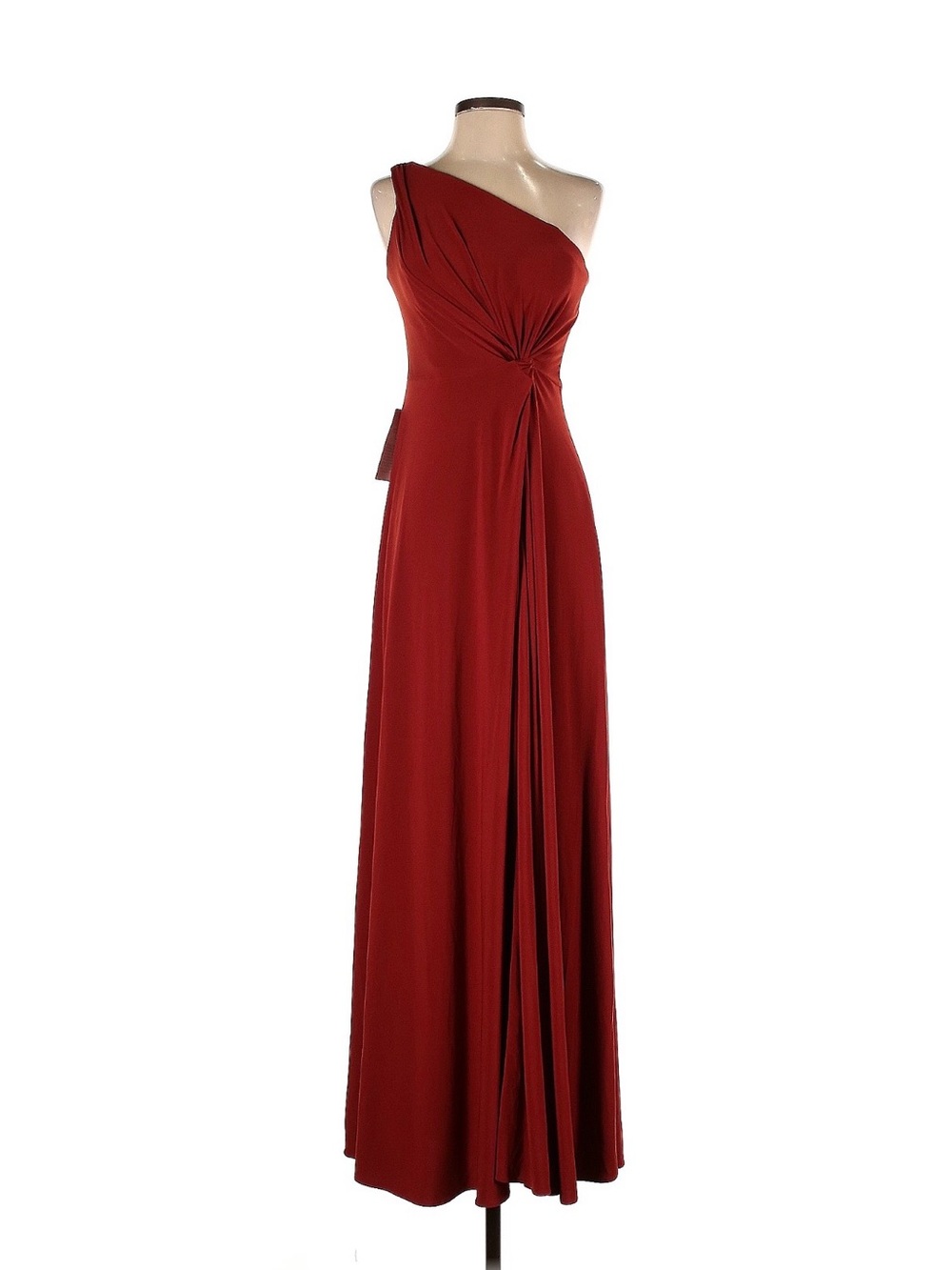 BHLDN Brown Asymmetrical One Shoulder Gown for Weddings